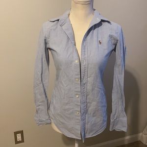 Women’s Ralph Lauren Long Sleeve Oxford Button Up